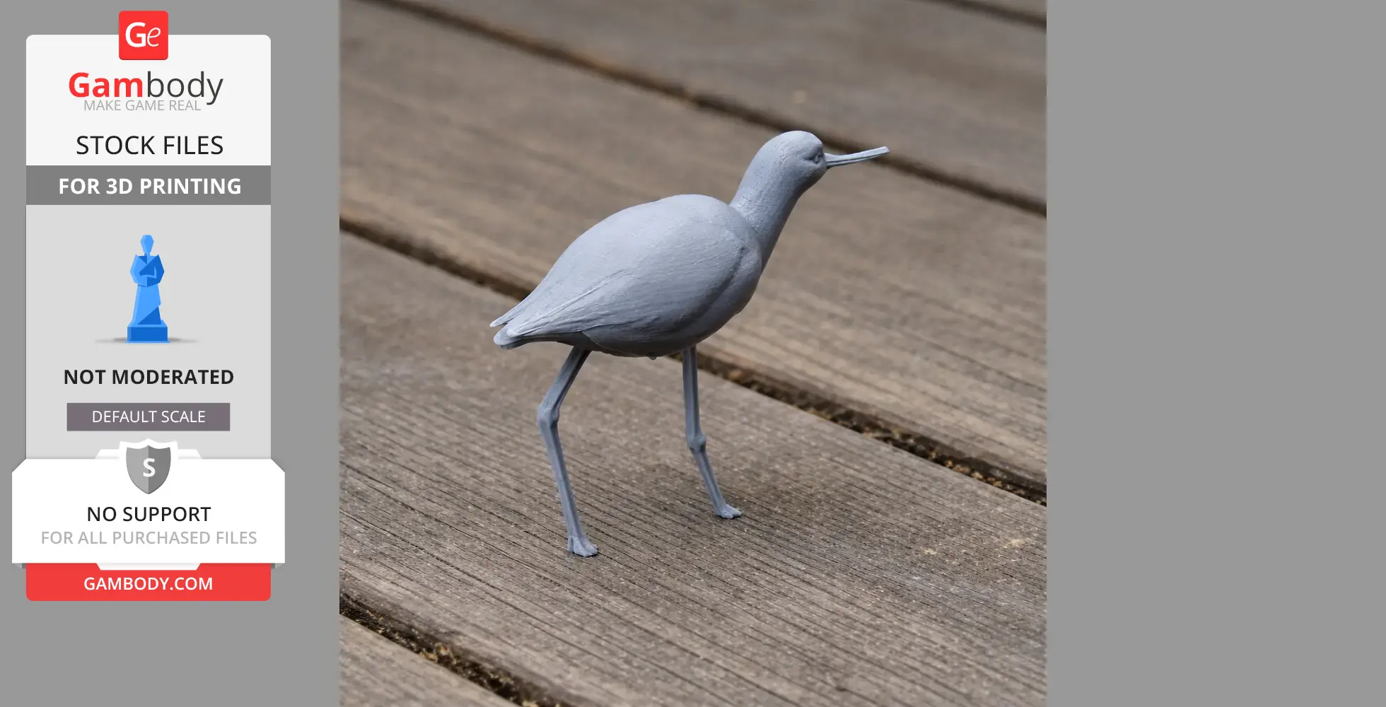 Banded stilt - Prehistoric Animal STL