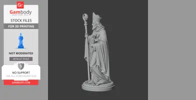 Saint Aquilinus of Fossombrone - Devotional - STL 3D Print