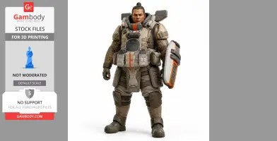 Makoa Gibraltar - Apex Legends - Character Figure STL