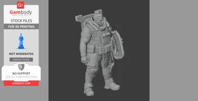 Makoa Gibraltar - Apex Legends - Character Figure STL