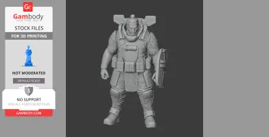 Makoa Gibraltar - Apex Legends - Character Figure STL