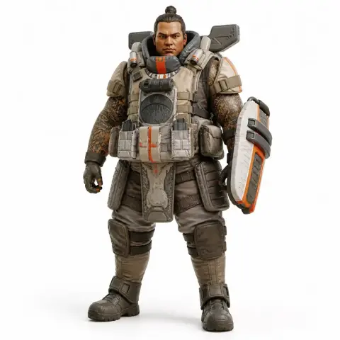 Makoa Gibraltar - Apex Legends - Character Figure STL