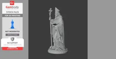 Saint Aquilinus of Milan - Devotional Statue - STL 3D Print