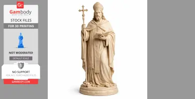 Saint Aquilinus of Milan - Devotional Statue - STL 3D Print
