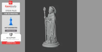 Saint Aquilinus of Evreux - Devotional Statue - STL 3D Print