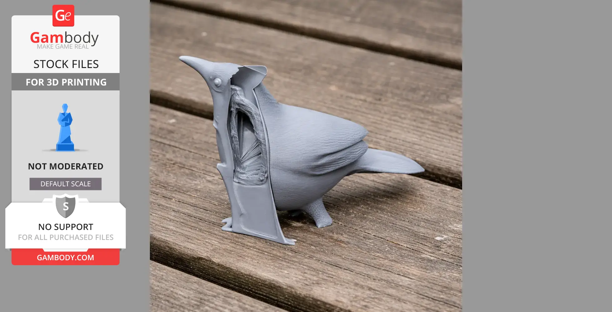 Banded wren - Prehistoric Animal STL