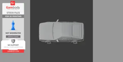 DMC DeLorean - Scale Vehicle STL