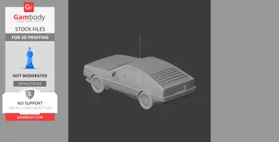 DMC DeLorean - Scale Vehicle STL