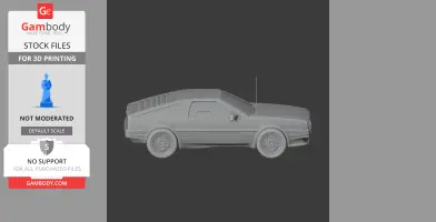 DMC DeLorean - Scale Vehicle STL