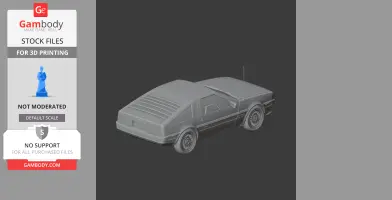 DMC DeLorean - Scale Vehicle STL