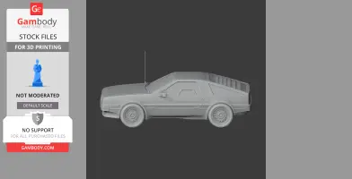 DMC DeLorean - Scale Vehicle STL