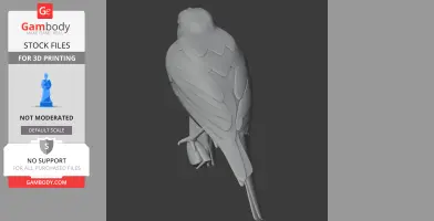 Banded yellow robin - Prehistoric Animal STL