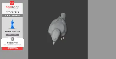 Banded yellow robin - Prehistoric Animal STL