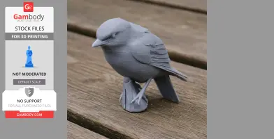 Banded yellow robin - Prehistoric Animal STL