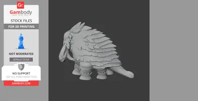 Mammorest Cryst - Palworld Figurine - Character Figure STL