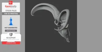Urial Skull - Skull Replica STL