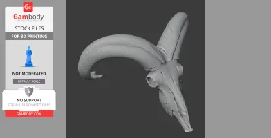 Urial Skull - Skull Replica STL