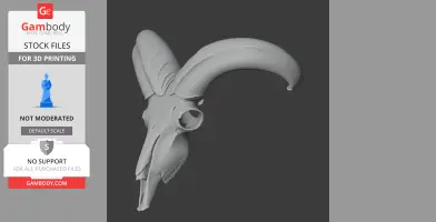 Urial Skull - Skull Replica STL