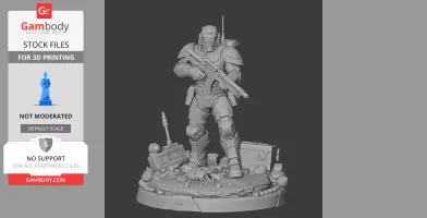 Helldiver Helldivers 2 - Character Figure STL