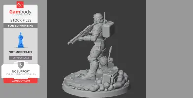 Helldiver Helldivers 2 - Character Figure STL