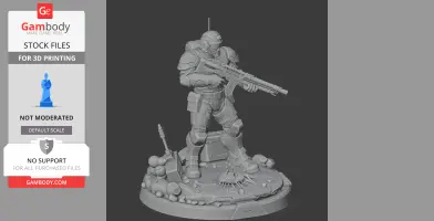 Helldiver Helldivers 2 - Character Figure STL