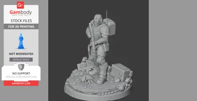 Helldiver Helldivers 2 - Character Figure STL