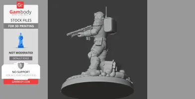 Helldiver Helldivers 2 - Character Figure STL