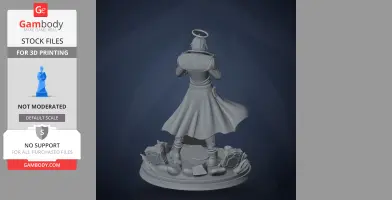 Neon Green - Neon White - Character Figure STL