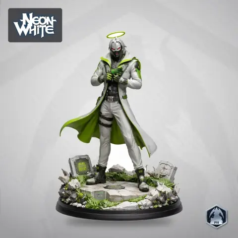 Neon Green - Neon White - Character Figure STL