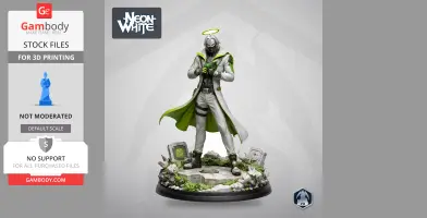 Neon Green - Neon White - Character Figure STL