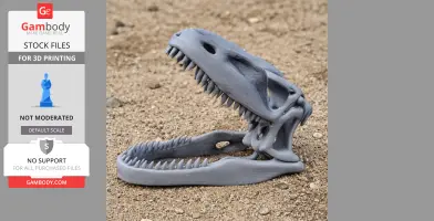Tyrannotitan Skull - Skull Replica STL