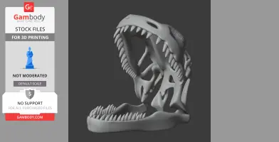 Tyrannotitan Skull - Skull Replica STL