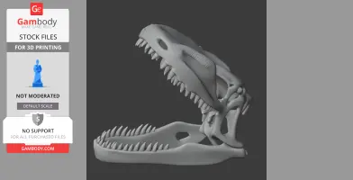 Tyrannotitan Skull - Skull Replica STL