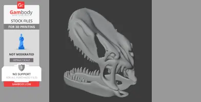 Tyrannotitan Skull - Skull Replica STL