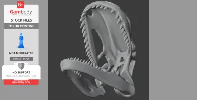 Tyrannotitan Skull - Skull Replica STL