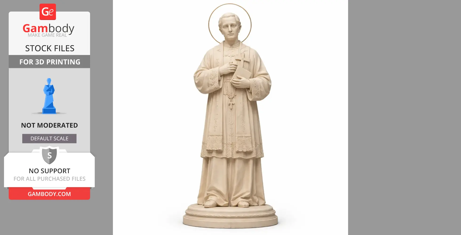 Saint Arcangelo Tadini - Devotional Statue - STL 3D Print