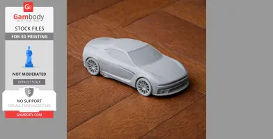 Dodge Demon (concept car) - Scale Vehicle STL