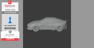 Dodge Demon (concept car) - Scale Vehicle STL