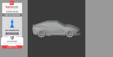 Dodge Demon (concept car) - Scale Vehicle STL