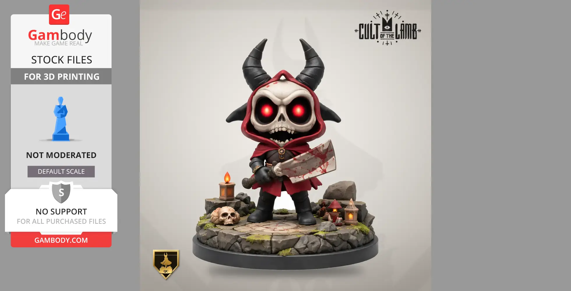 Aym - Cult of the Lamb - Character Figure STL