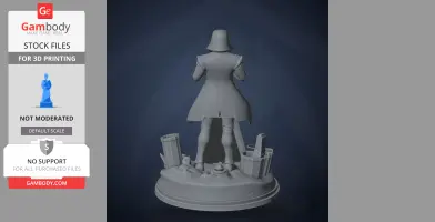 White - Neon White - Character Figure STL