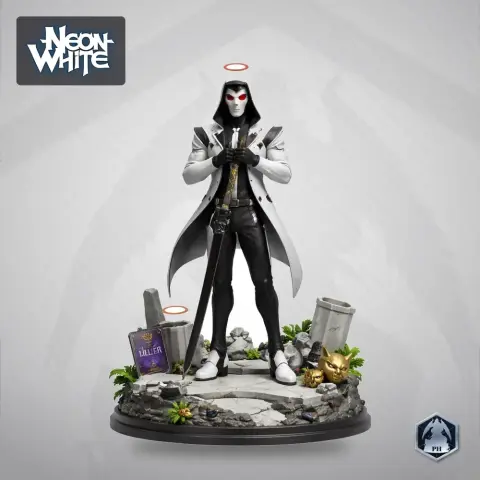 White - Neon White - Character Figure STL