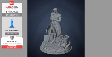 White - Neon White - Character Figure STL