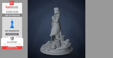 White - Neon White - Character Figure STL