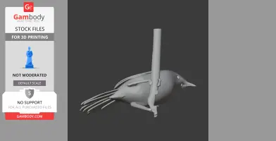 Bangwa forest warbler - Prehistoric Animal STL