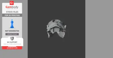 3D model of a Uteodon skull replica, designed for 3D printing.