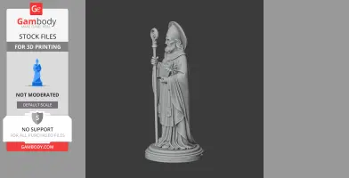 Saint Aredius - Devotional Statue - STL 3D Print