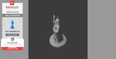 Saint Aredius - Devotional Statue - STL 3D Print