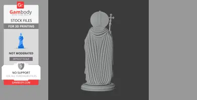 Saint Arethas (martyr) - Devotional Statue - STL 3D Print