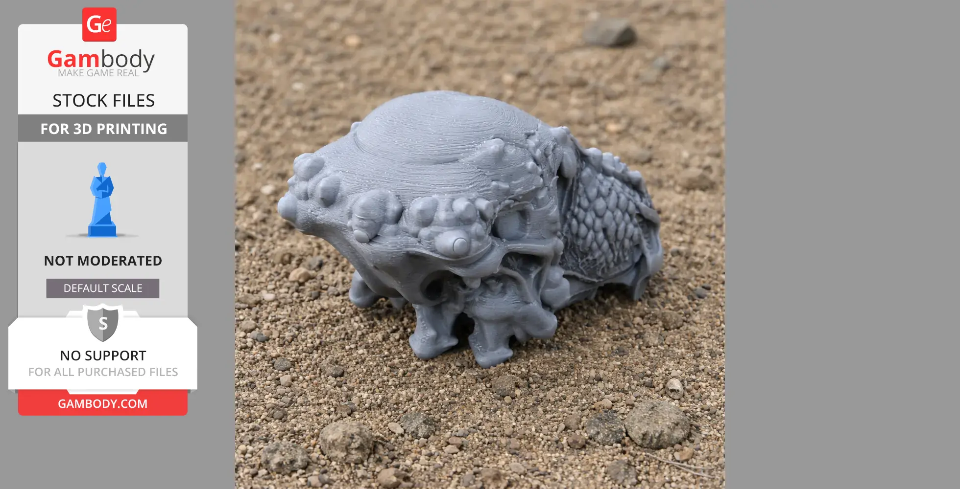 Vectisaurus Skull - Skull Replica STL